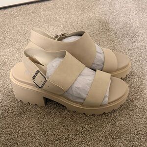 MIA Beige Juliane Sandal Chunky Platform Sandals